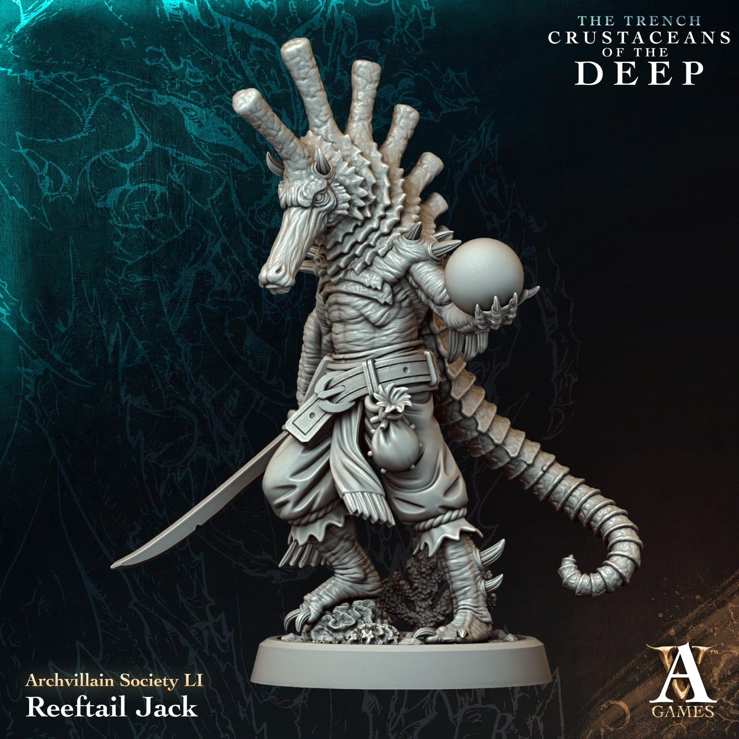 The Trench - Crustaceans of the Deep by ArchvillainGames | 3D Printed Miniatures