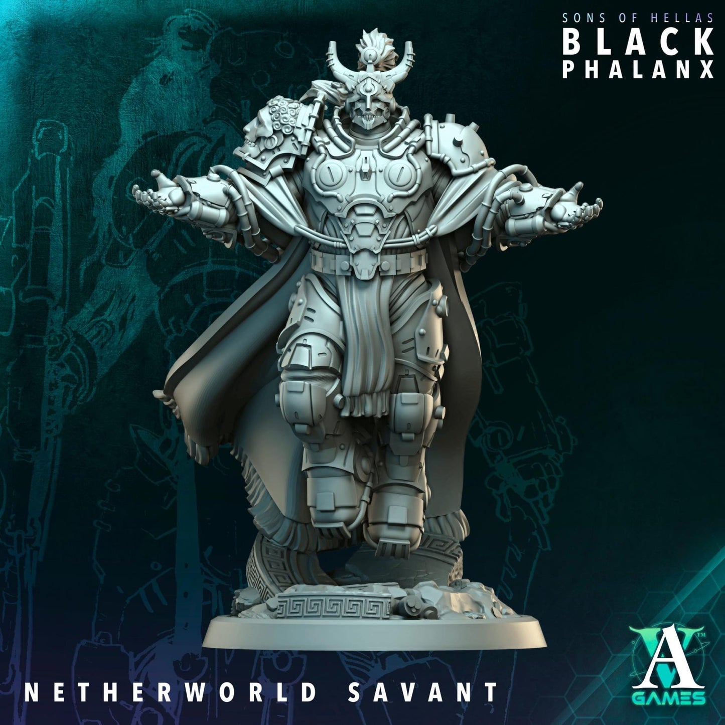 Black Phalanx - Sons of Hellas by ArchvillainGames | 3D Printed Miniatures