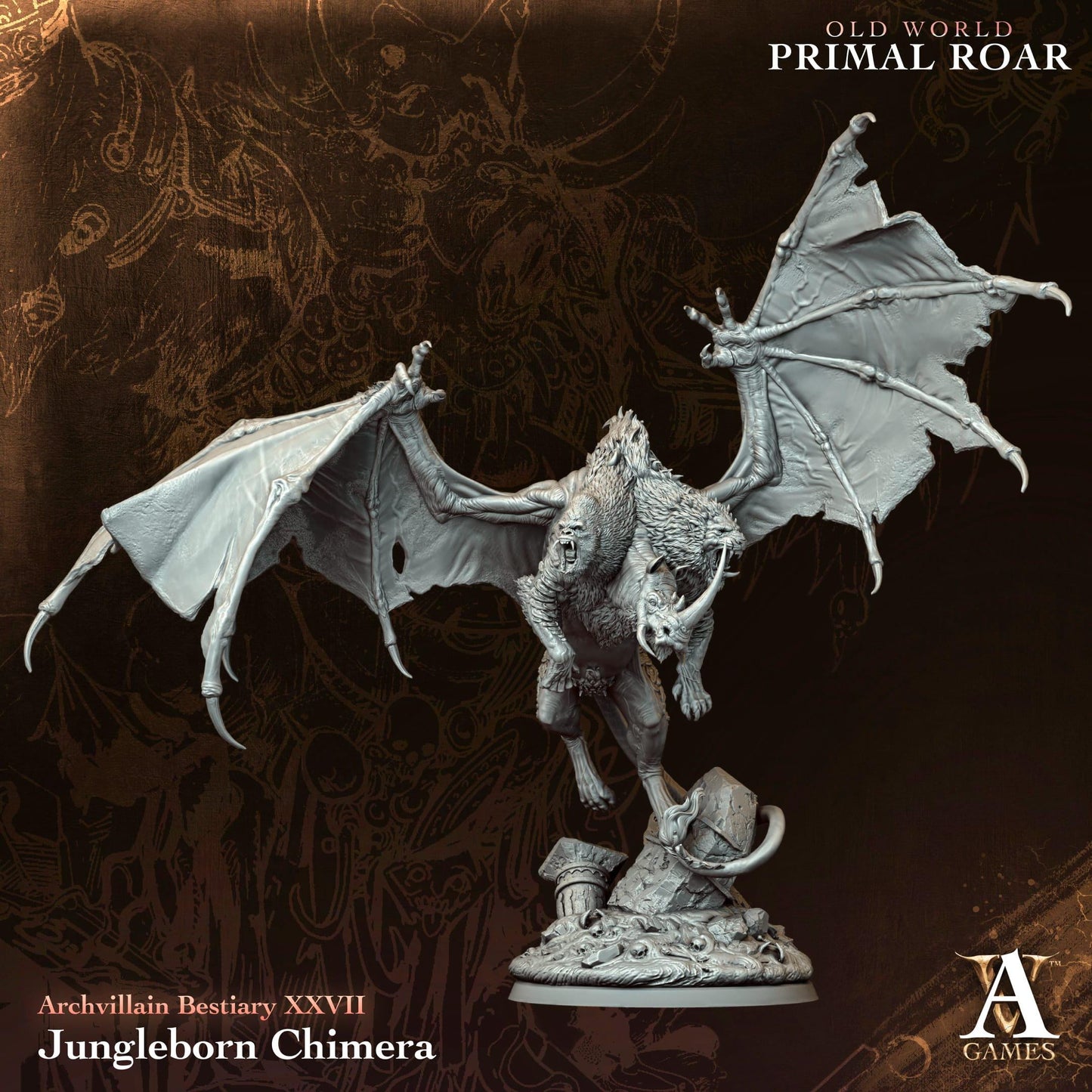 Old World - Primal Roar by ArchvillainGames | 3D Printed Miniatures