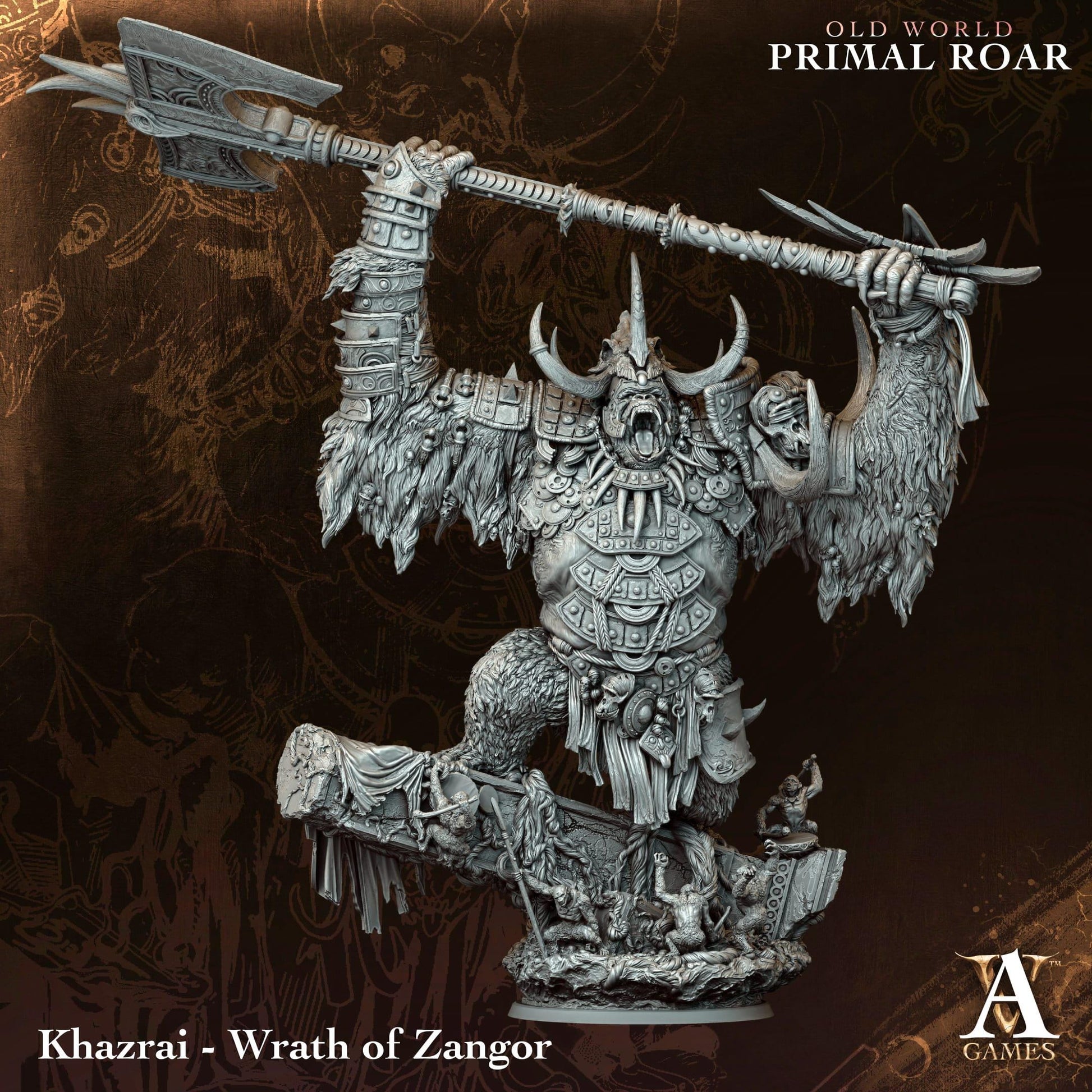 Old World - Primal Roar by ArchvillainGames | 3D Printed Miniatures