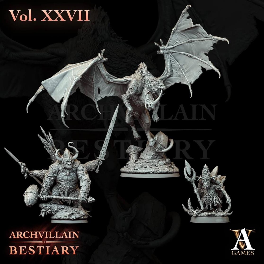 Old World - Primal Roar by ArchvillainGames | 3D Printed Miniatures