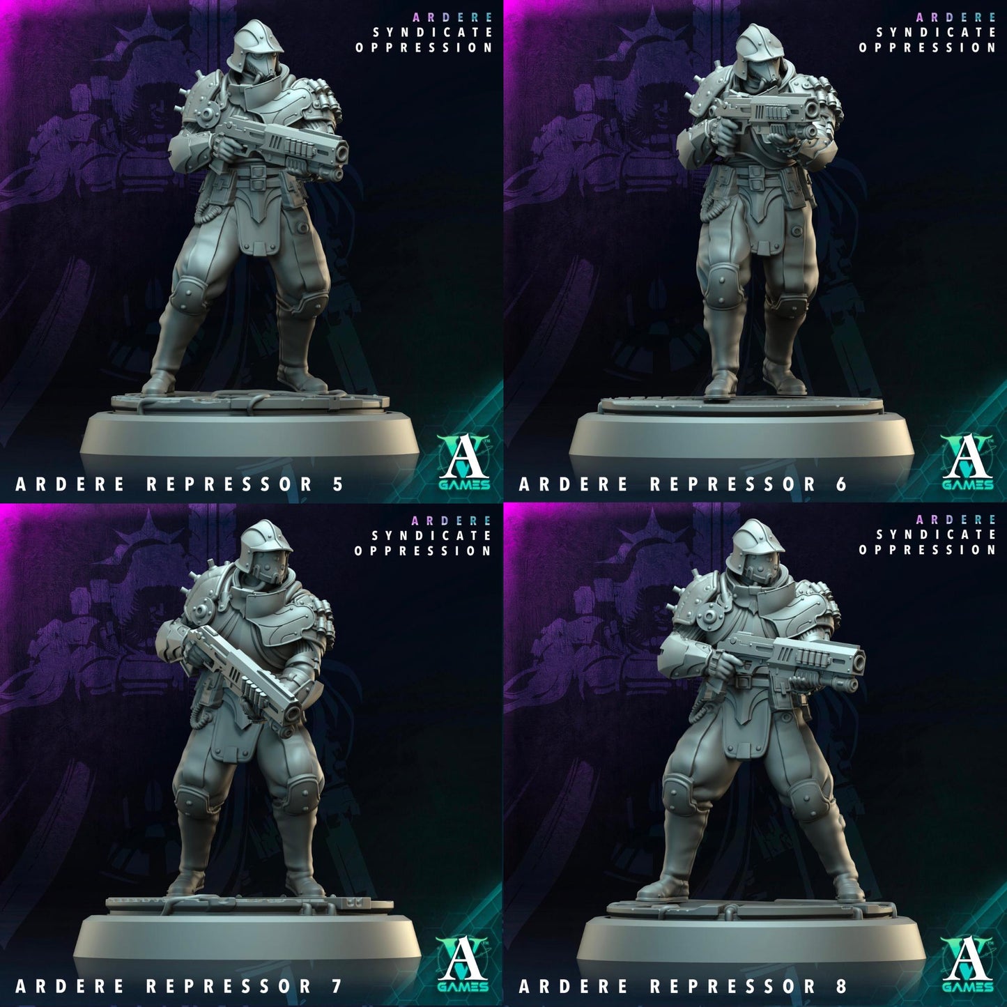 Ardere Syndicate - Oppression by Archvillain Games | 3D Printed Miniatures