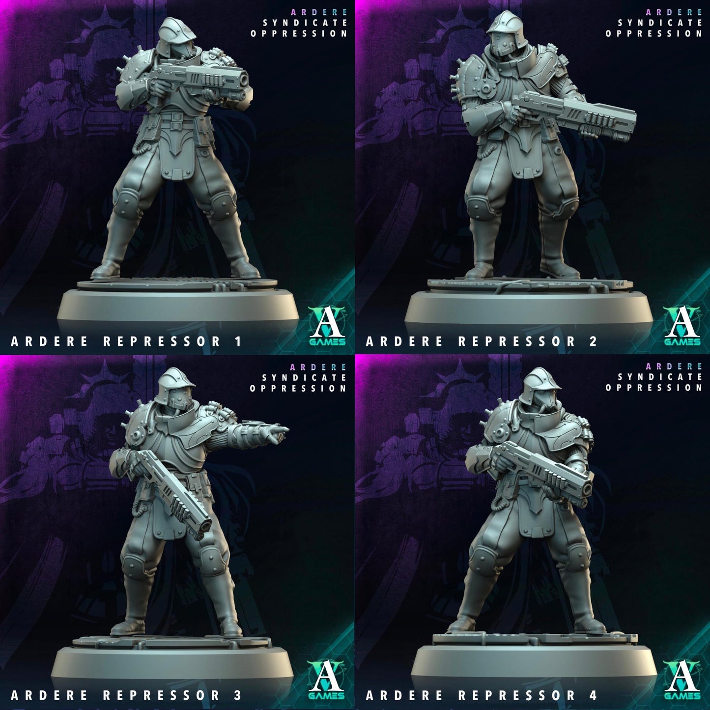 Ardere Syndicate - Oppression by Archvillain Games | 3D Printed Miniatures