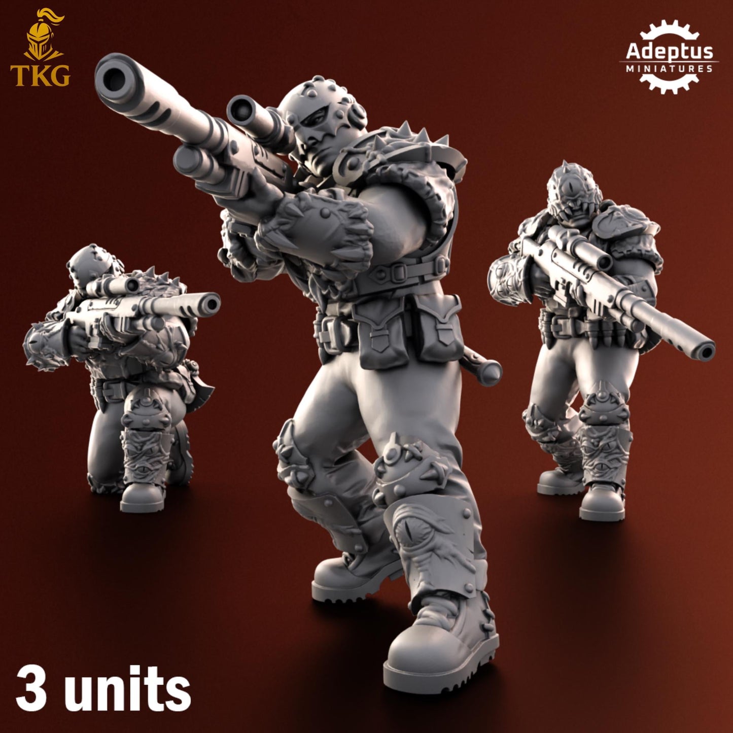 Rotmark Legion Snipers by Adeptus Miniatures | 3D printed Tabletop Miniatures