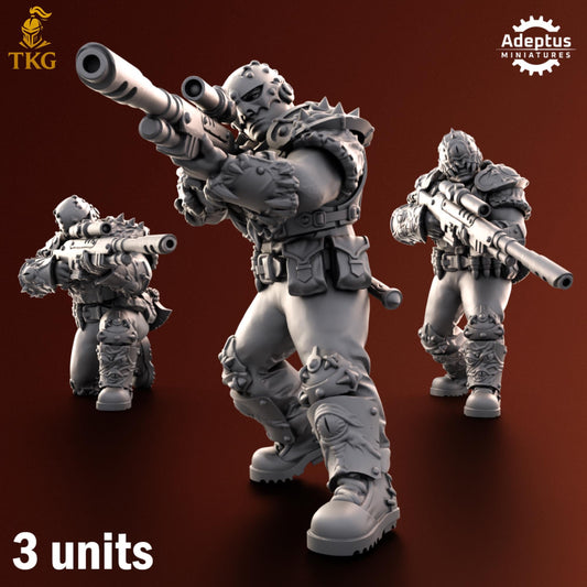 Rotmark Legion Snipers by Adeptus Miniatures | 3D printed Tabletop Miniatures