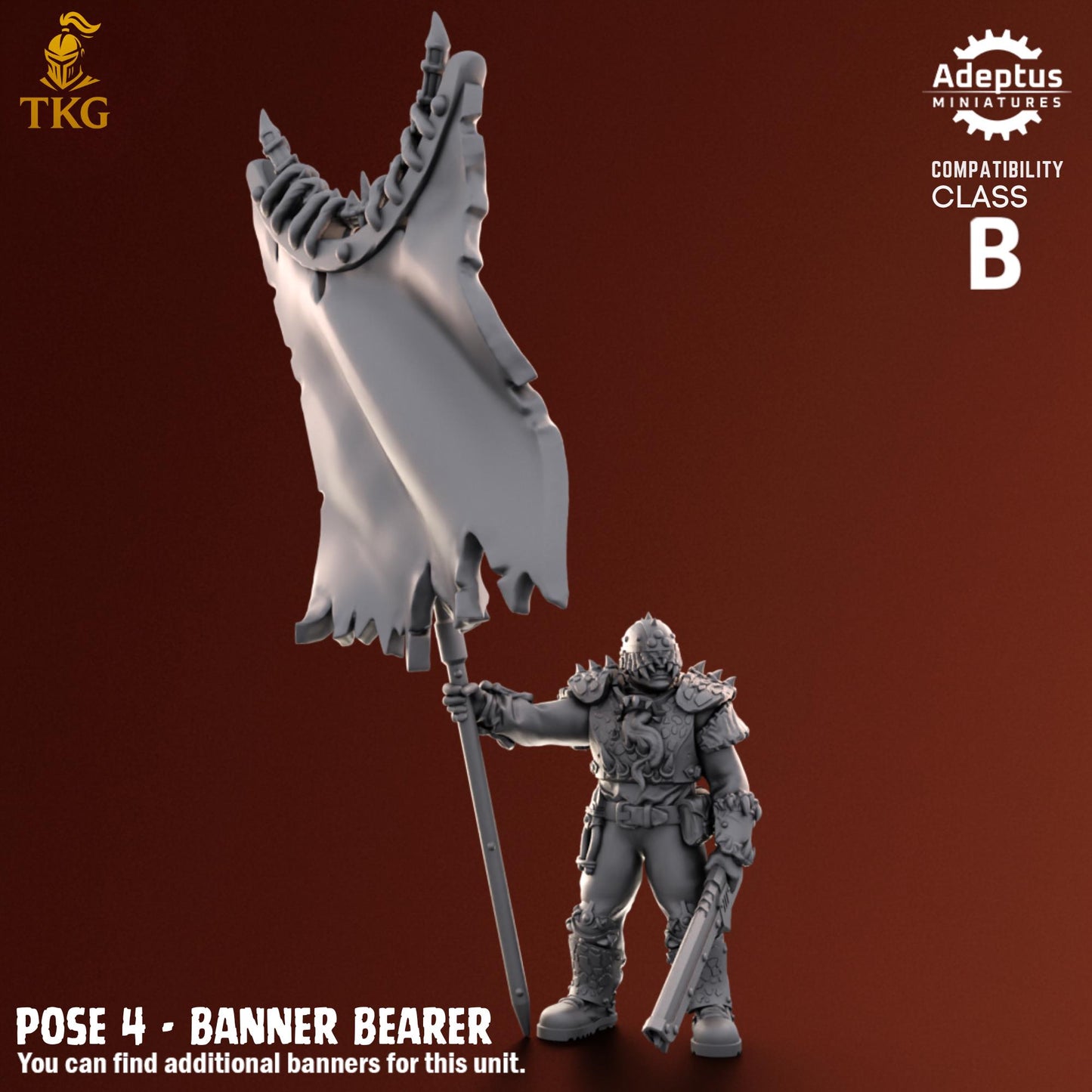 Rotmark Legion Command Squad by Adeptus Miniatures | 3D printed Tabletop Miniatures