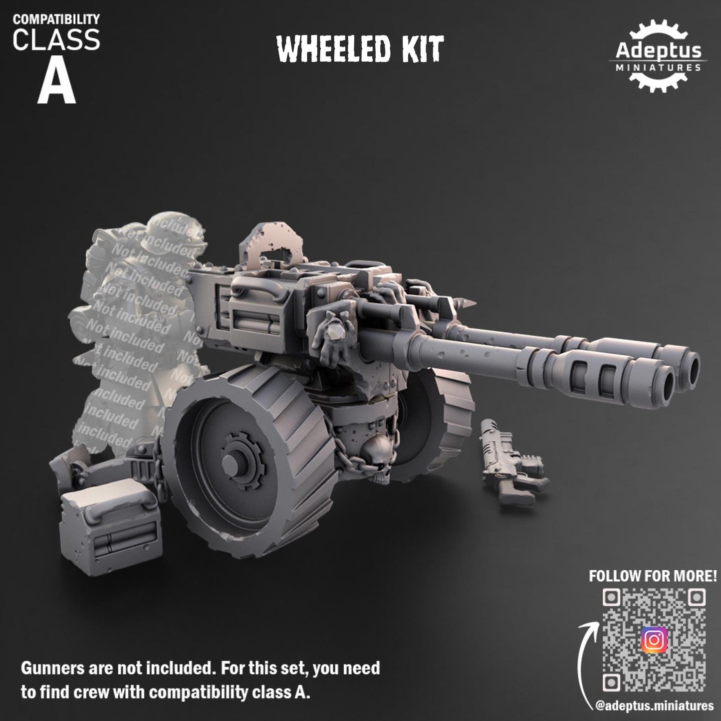 Renegade Heavy Weapons by Adeptus Miniatures | Standalone Weapon Emplacements | 3D printed Tabletop Miniatures