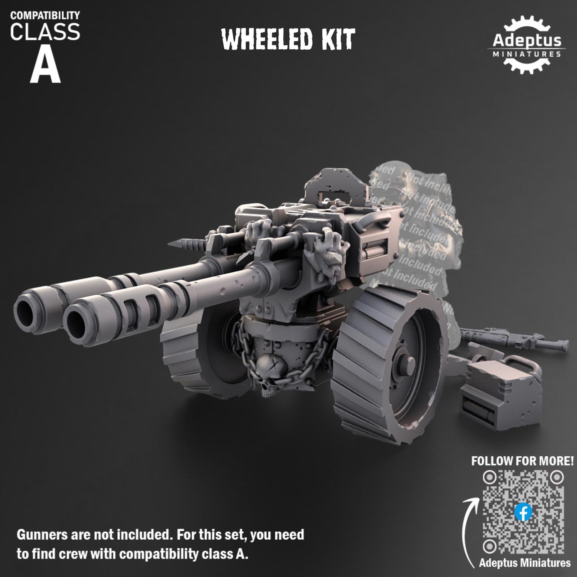 Renegade Heavy Weapons by Adeptus Miniatures | Standalone Weapon Emplacements | 3D printed Tabletop Miniatures