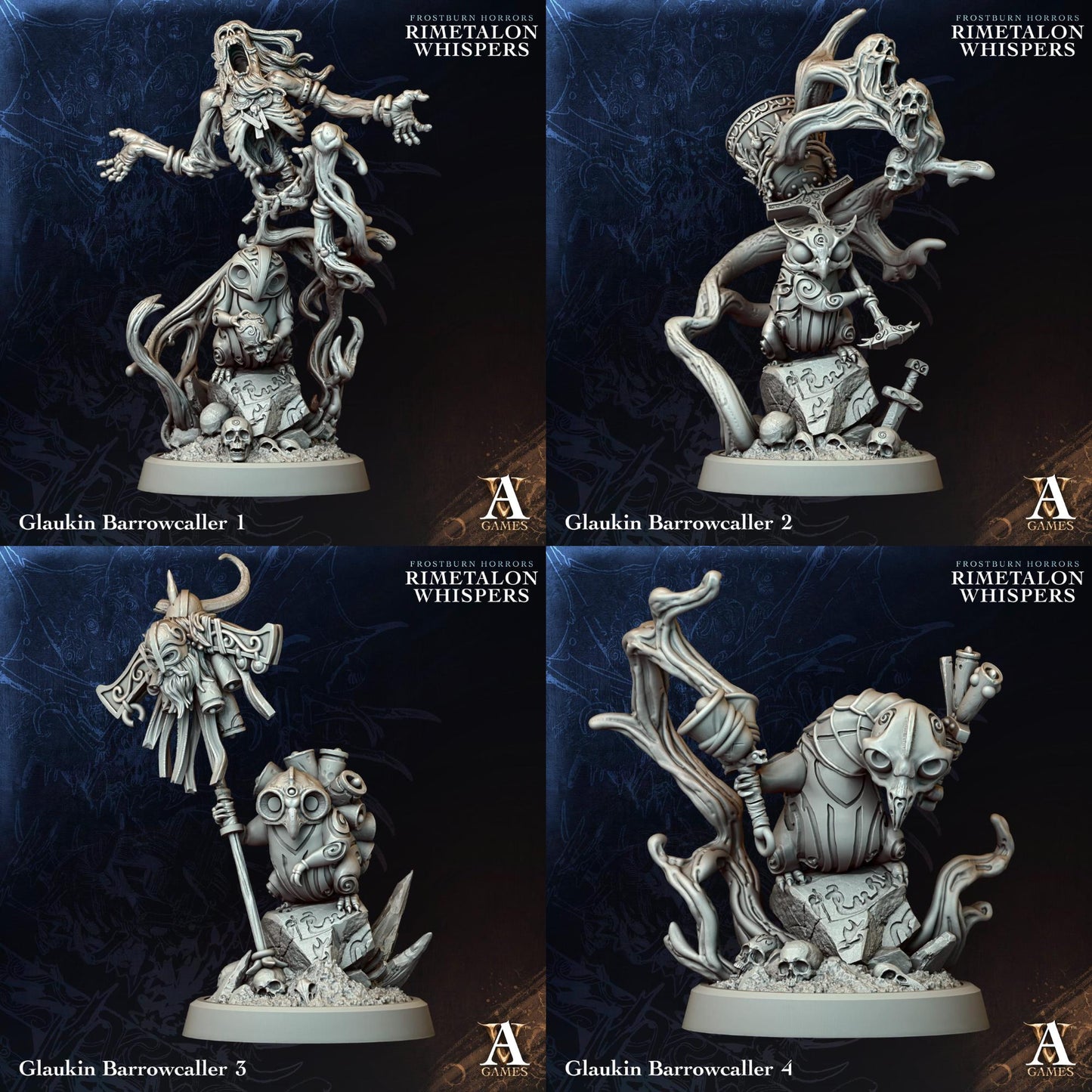 Rimetalon Whispers - Frostburn Horrors by ArchvillainGames | 3D Printed Miniatures
