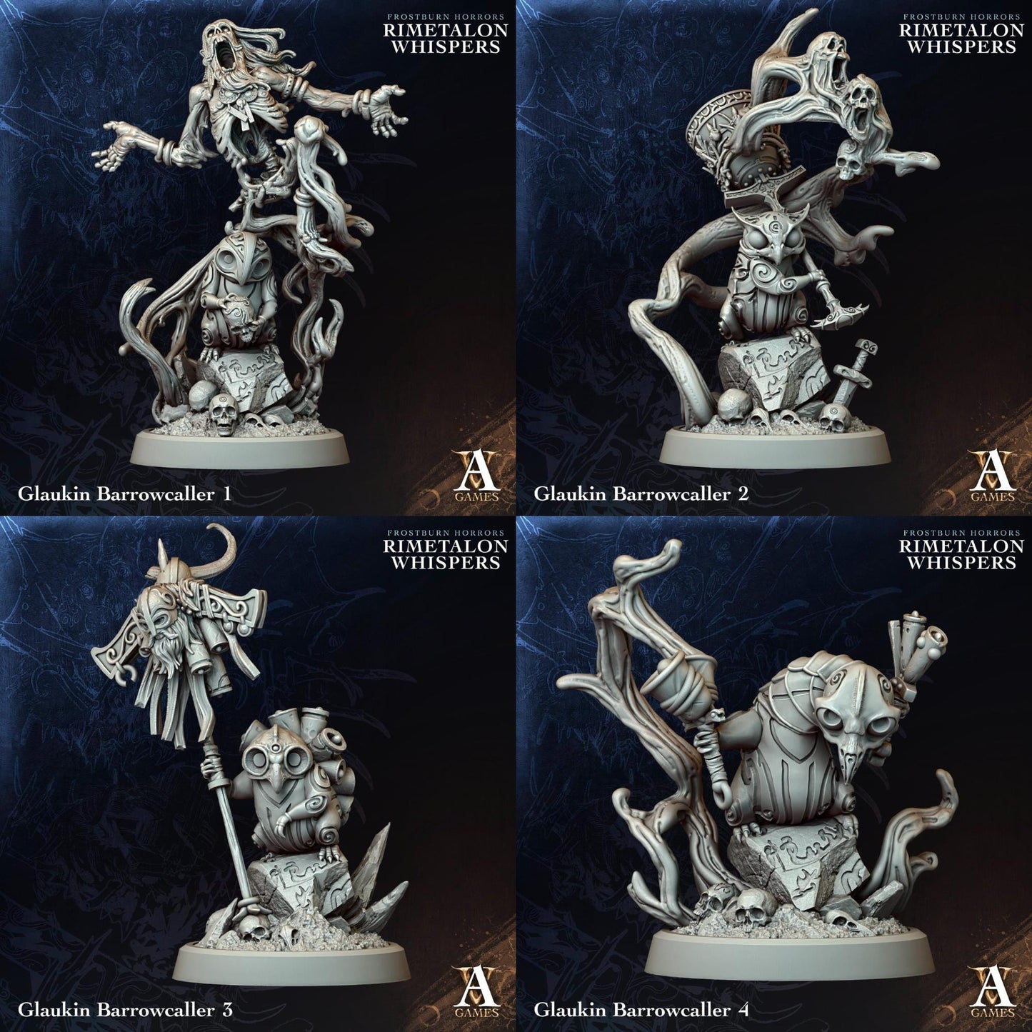 Rimetalon Whispers - Frostburn Horrors by ArchvillainGames | 3D Printed Miniatures
