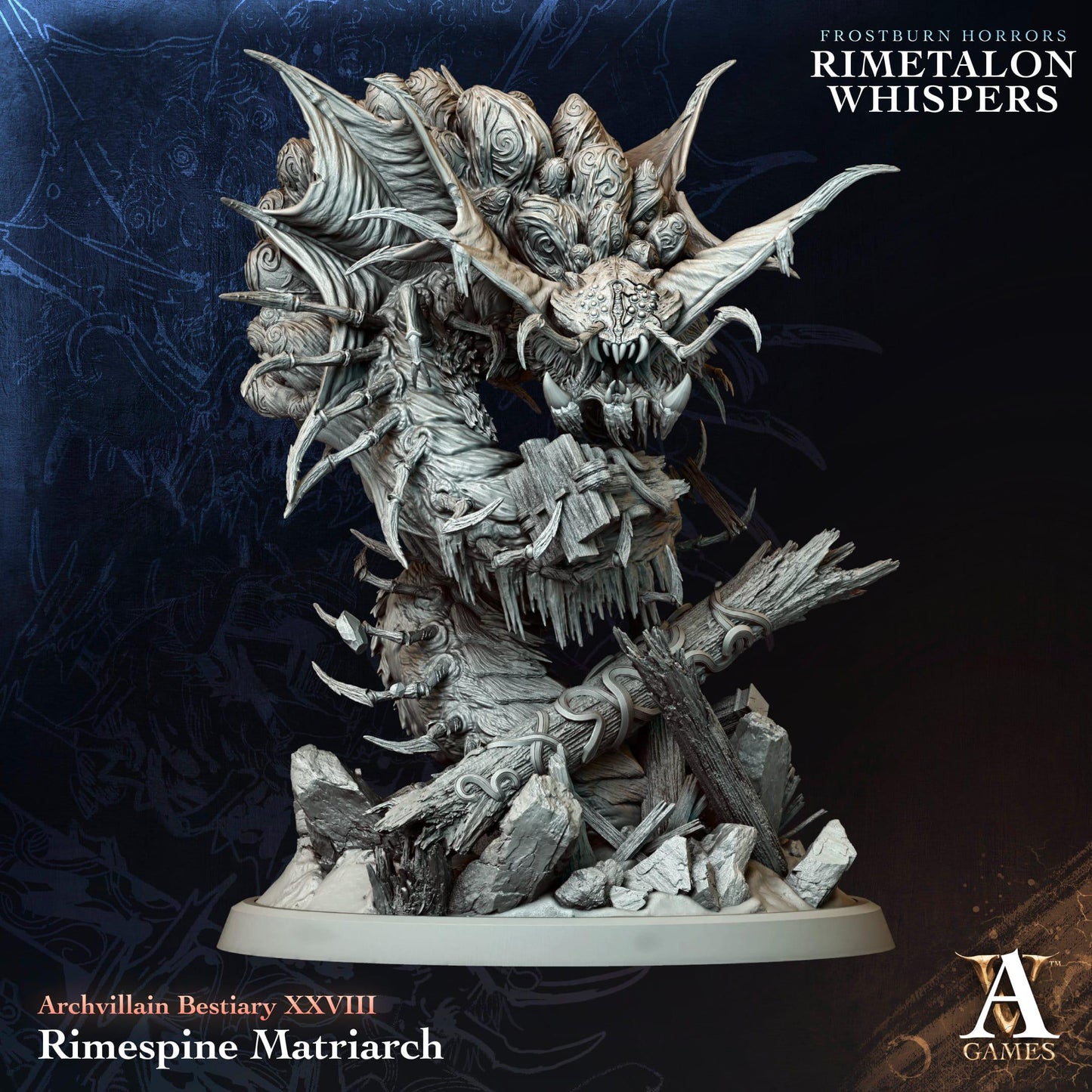 Rimetalon Whispers - Frostburn Horrors by ArchvillainGames | 3D Printed Miniatures