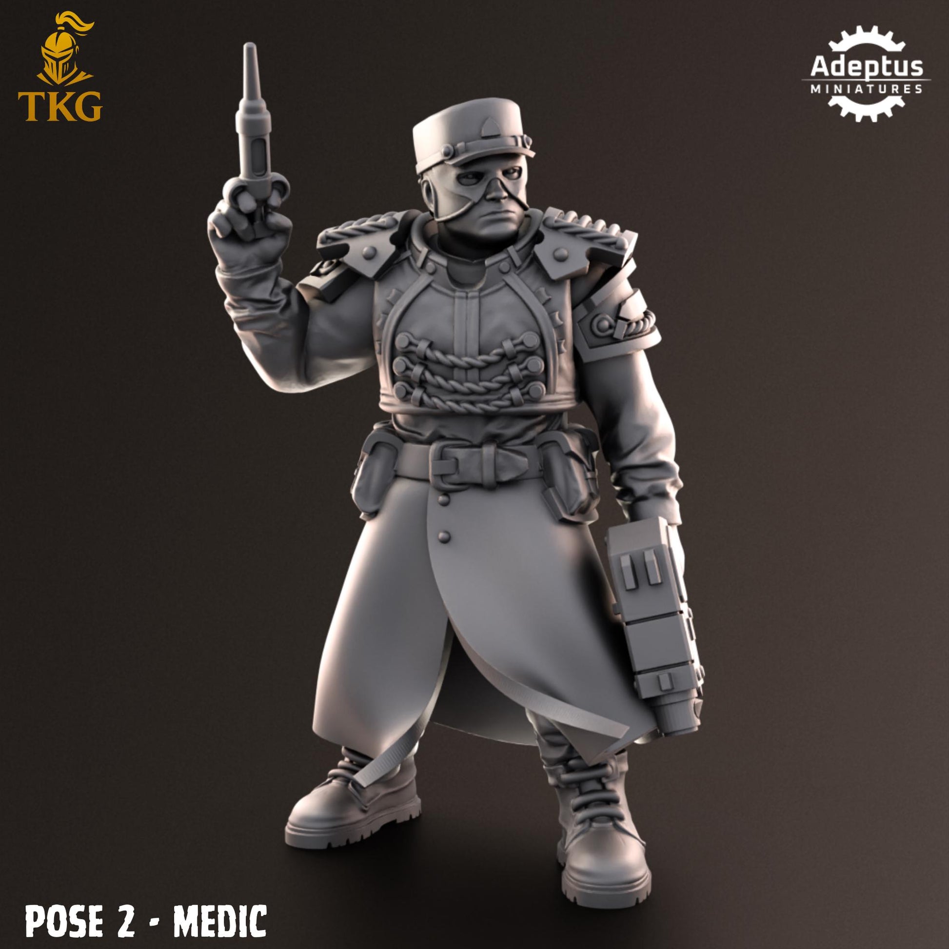 Nightcloak Regiment Command Squad by Adeptus Miniatures | 3D printed Tabletop Miniatures