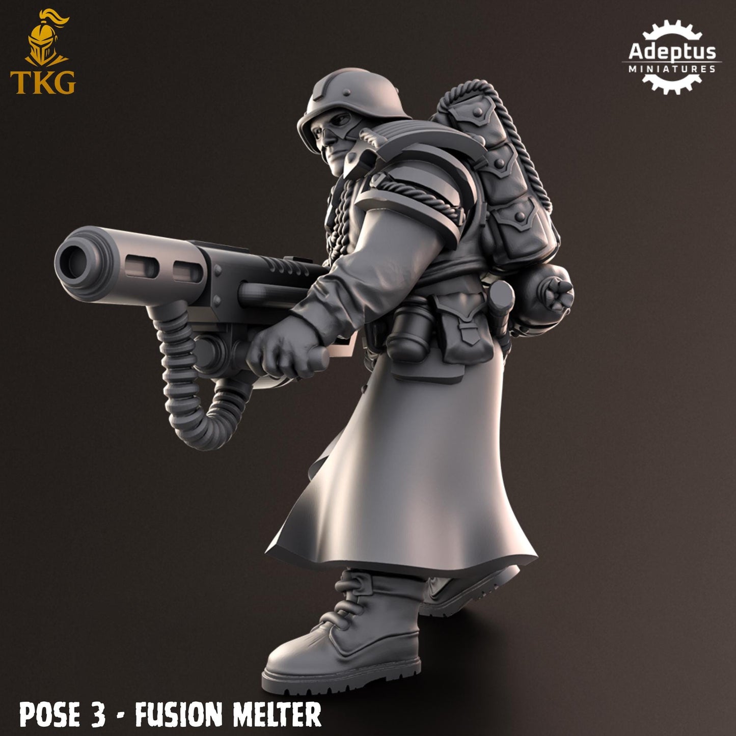 Nightcloak Regiment Special Weapons Team by Adeptus Miniatures | 3D printed Tabletop Miniatures