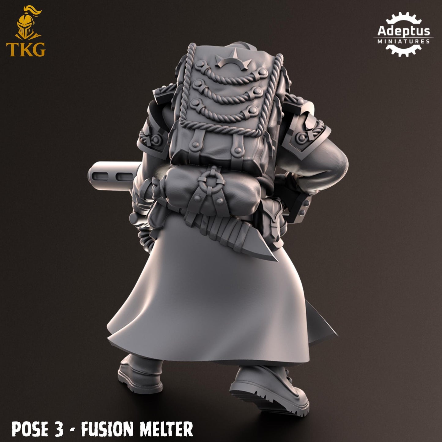 Nightcloak Regiment Special Weapons Team by Adeptus Miniatures | 3D printed Tabletop Miniatures