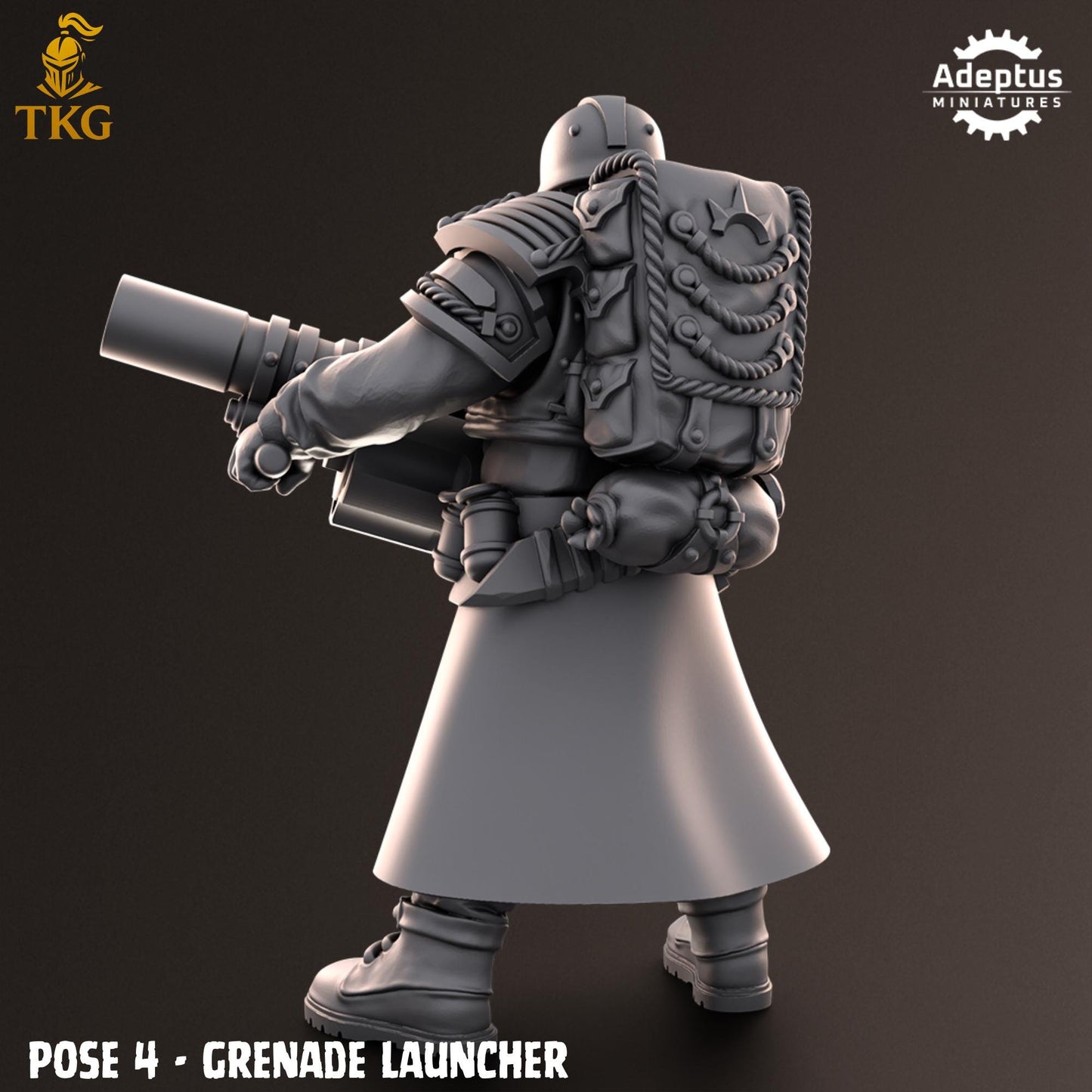 Nightcloak Regiment Special Weapons Team by Adeptus Miniatures | 3D printed Tabletop Miniatures