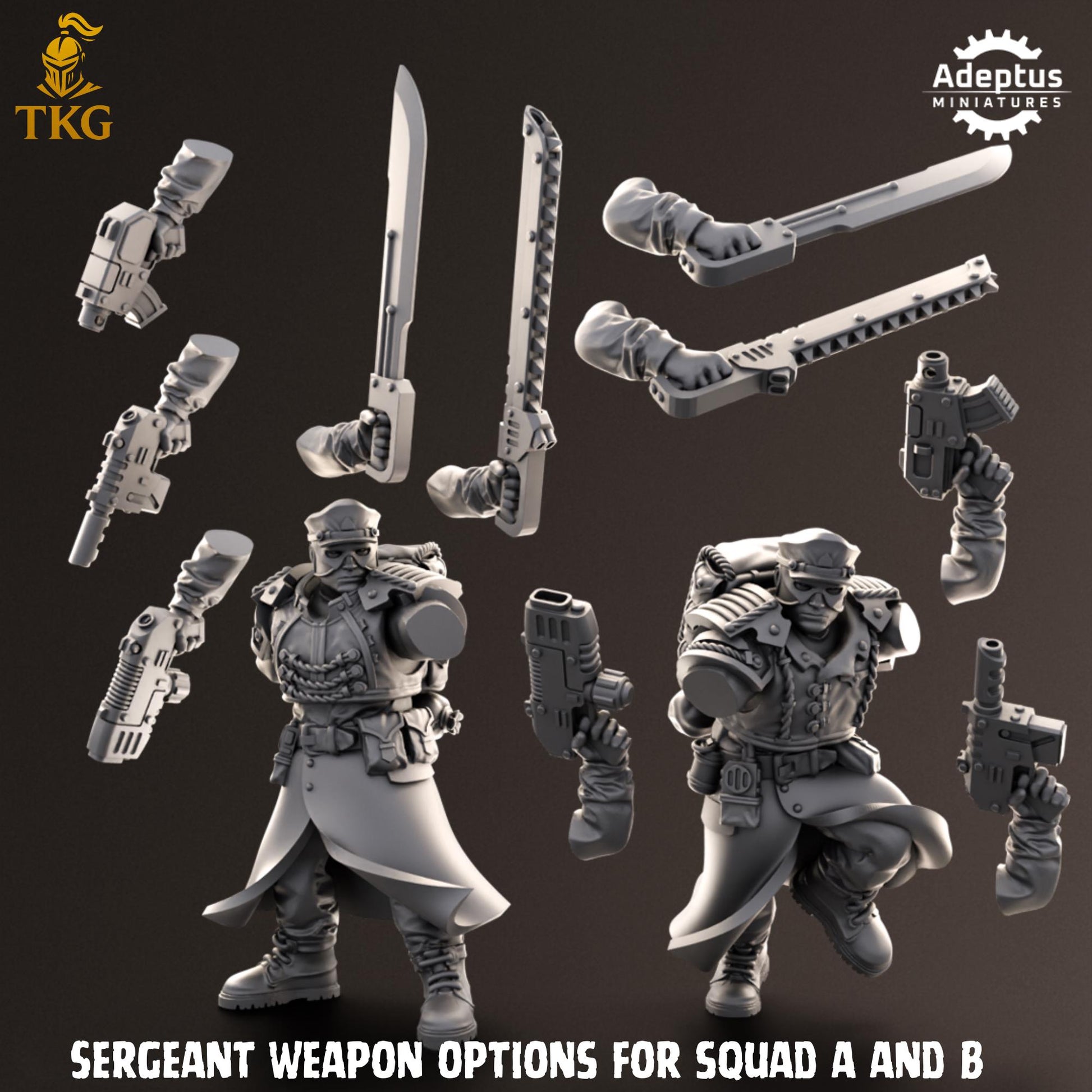 Nightcloak Regiment Squad by Adeptus Miniatures | 3D printed Tabletop Miniatures
