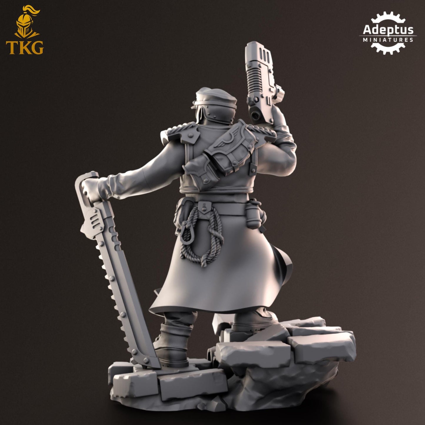 Nightcloak Regiment Commander by Adeptus Miniatures | 3D printed Tabletop Miniatures
