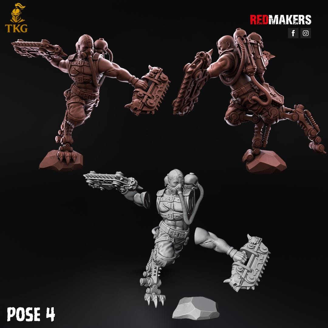 The Scarbinders Kill Squad by Red Makers | 3D printed Tabletop Miniatures