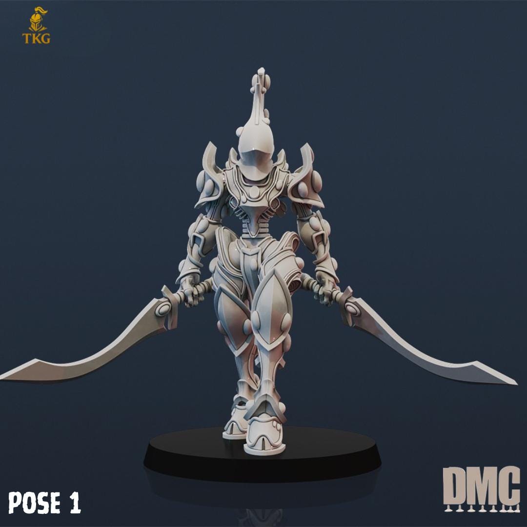Bone Blades by DrunkMag0sCellar | Alternate Version available | 3D printed Tabletop Miniatures