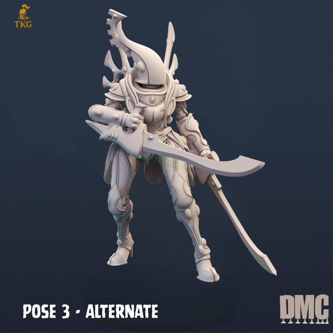 Bone Blades by DrunkMag0sCellar | Alternate Version available | 3D printed Tabletop Miniatures