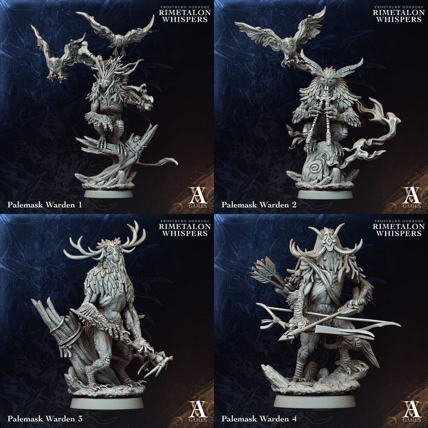 Rimetalon Whispers - Frostburn Horrors by ArchvillainGames | 3D Printed Miniatures