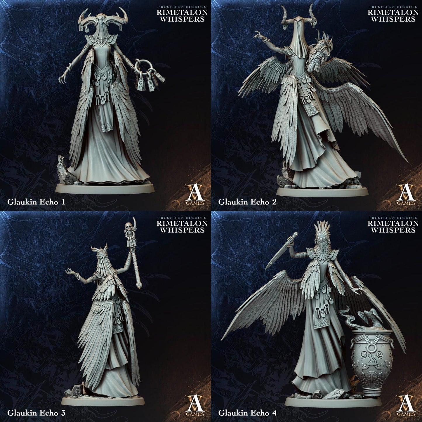 Rimetalon Whispers - Frostburn Horrors by ArchvillainGames | 3D Printed Miniatures