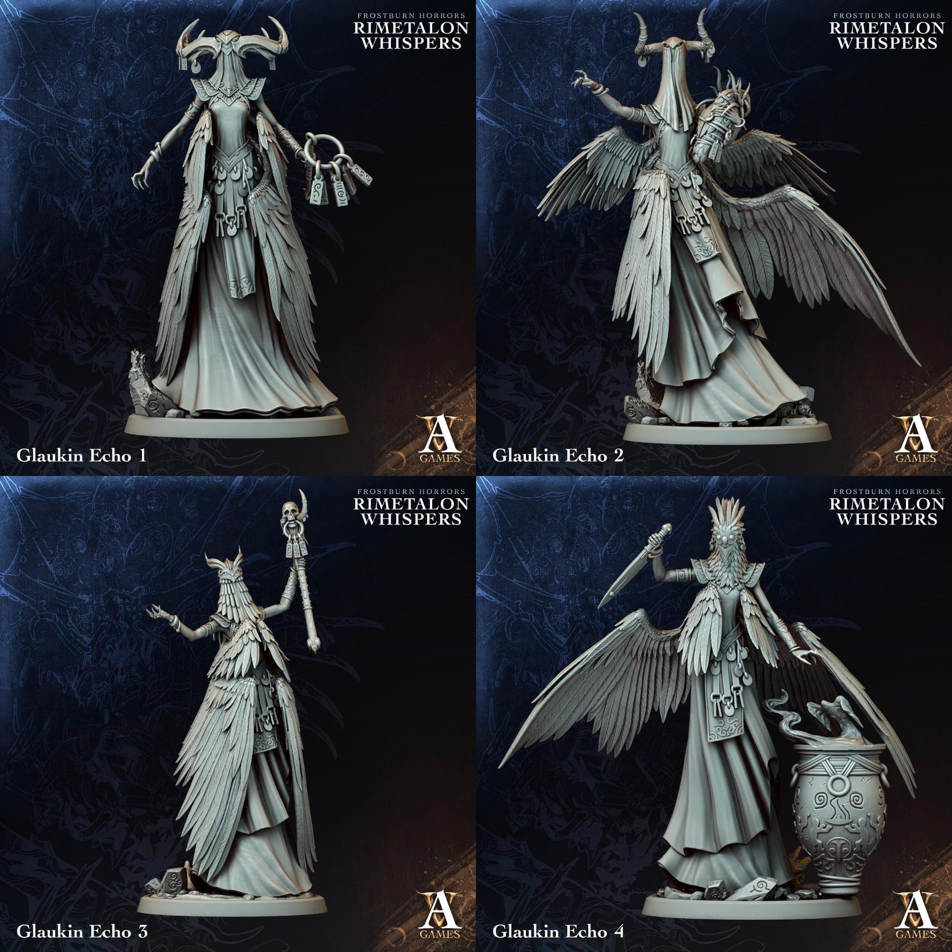 Rimetalon Whispers - Frostburn Horrors by ArchvillainGames | 3D Printed Miniatures