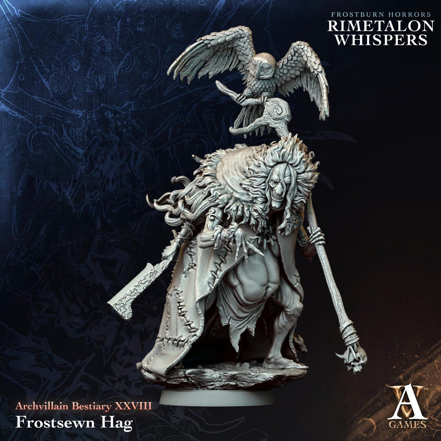 Rimetalon Whispers - Frostburn Horrors by ArchvillainGames | 3D Printed Miniatures