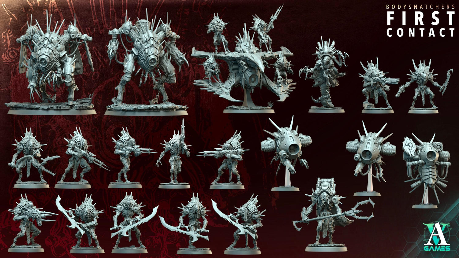 Bodysnatchers - First Contact by ArchvillainGames | 3D Printed Miniatures