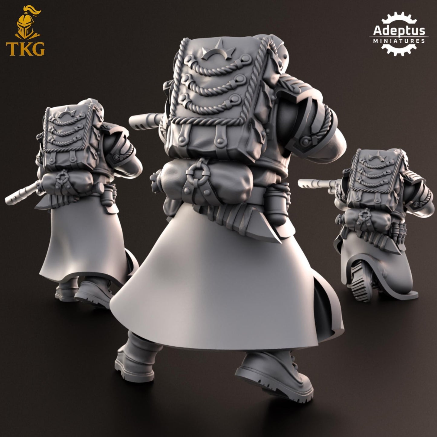 Nightcloak Regiment Snipers by Adeptus Miniatures | 3D printed Tabletop Miniatures