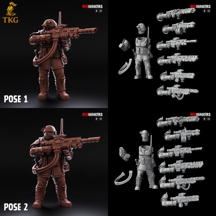 Shock Troops Kill Squad by Red Makers | 3D printed Tabletop Miniatures