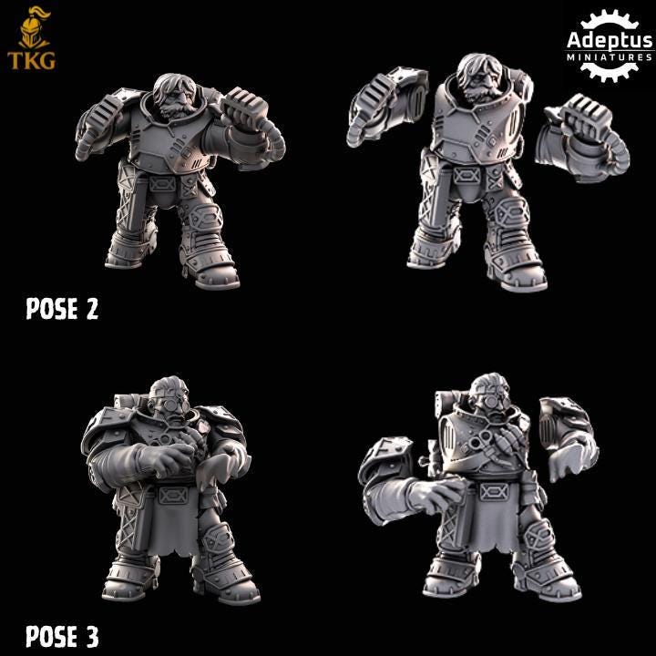 Heavy Dwarves Kill Squad by Adeptus Miniatures | 3D printed Tabletop Miniatures