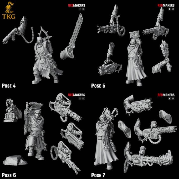Hallowed Flame Kill Squad by Red Makers | 3D printed Tabletop Miniatures