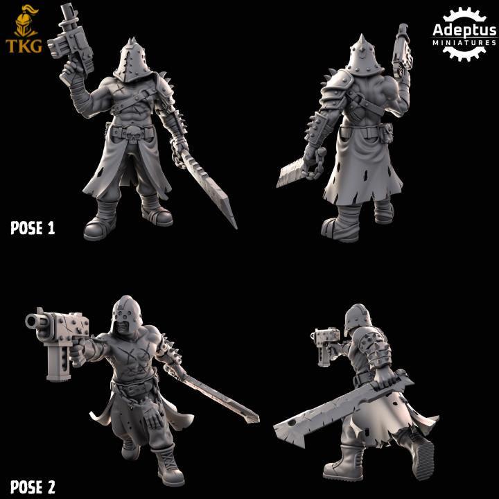 Cultists of the Silent Pyre Kill Squad by Adeptus Miniature | 3D printed Tabletop Miniatures