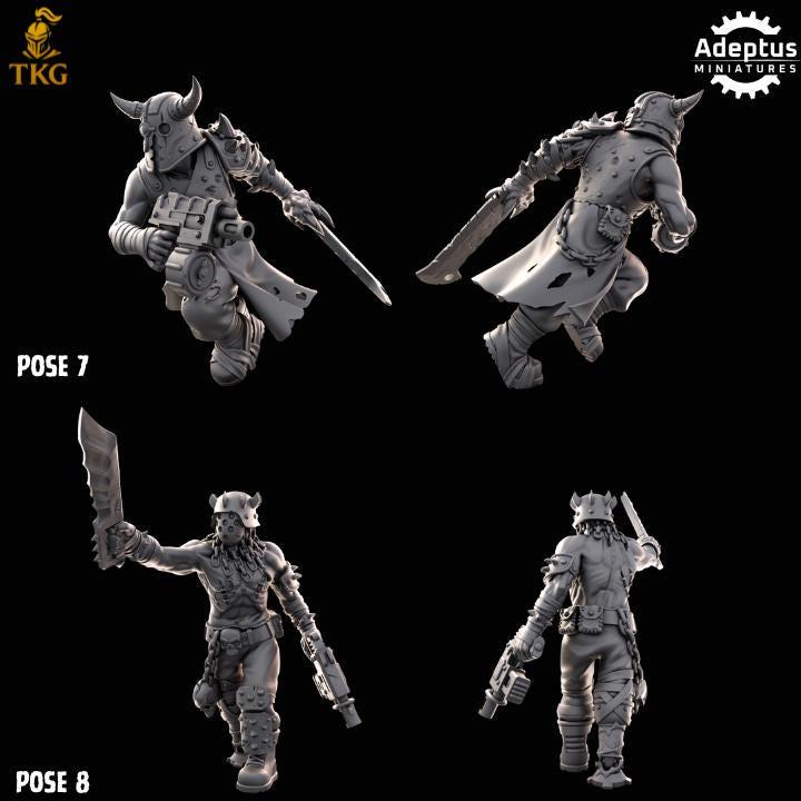 Cultists of the Silent Pyre Kill Squad by Adeptus Miniature | 3D printed Tabletop Miniatures