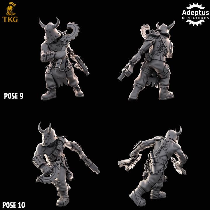 Cultists of the Silent Pyre Kill Squad by Adeptus Miniature | 3D printed Tabletop Miniatures