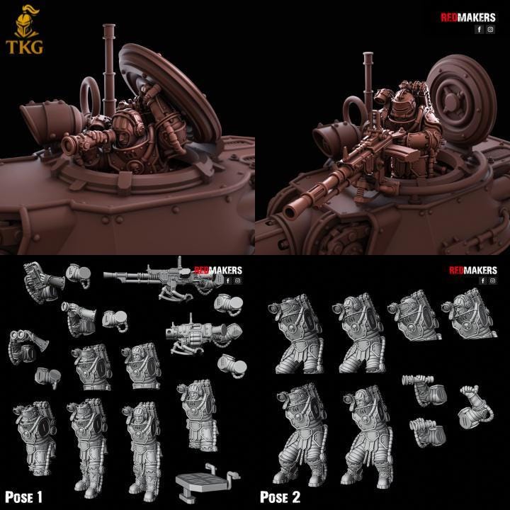 Bastion, Solar Heavy Tank— Imperial Force by Redmakers | 3D Printed Tabletop Miniatures | Malcador proxy