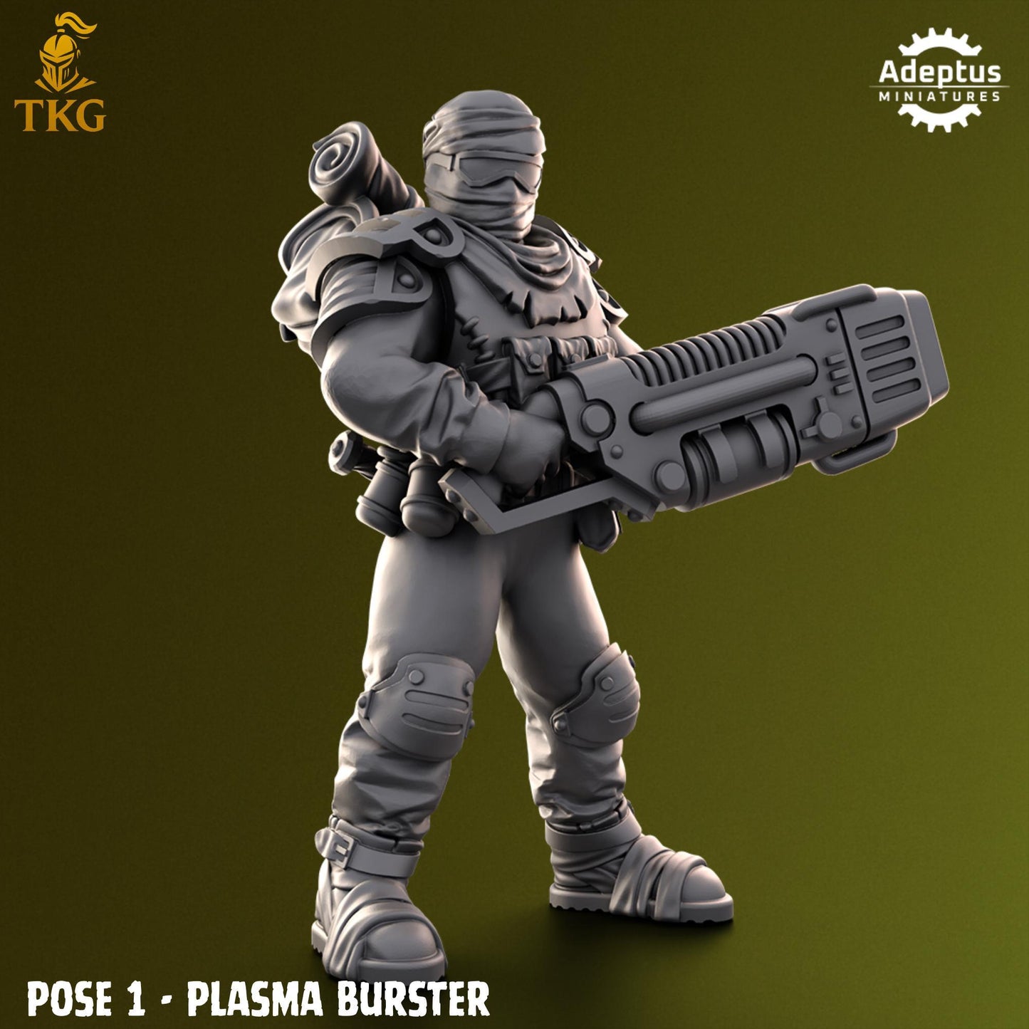 Red Dune Regiment Special Weapons Team by Adeptus Miniatures | 3D printed Tabletop Miniatures