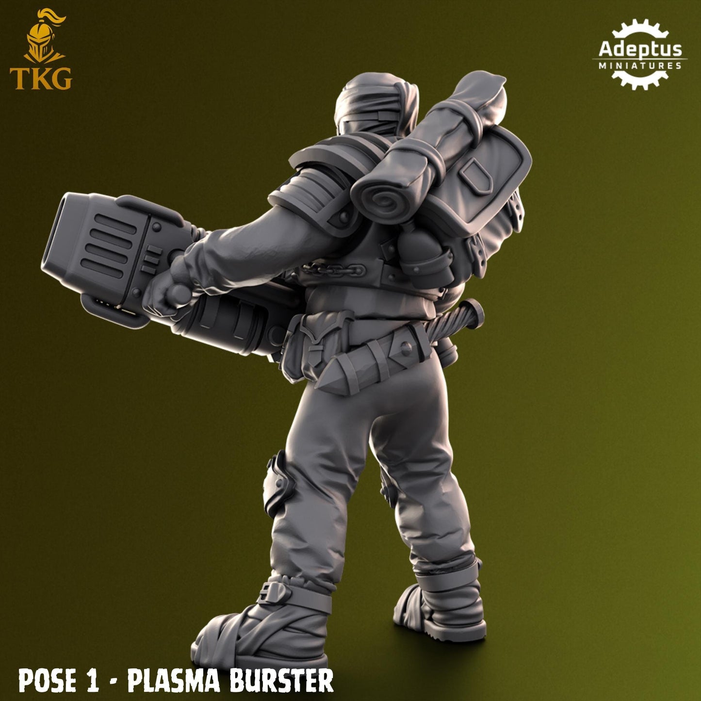 Red Dune Regiment Special Weapons Team by Adeptus Miniatures | 3D printed Tabletop Miniatures