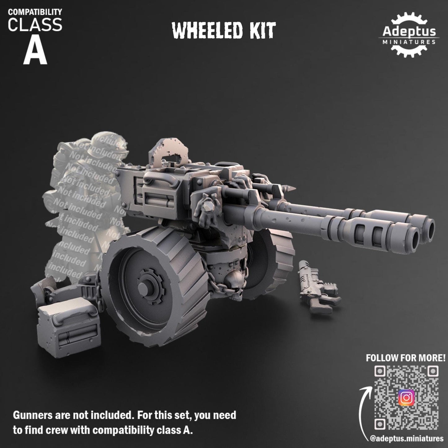 Renegade Heavy Weapons by Adeptus Miniatures | Standalone Weapon Emplacements | 3D printed Tabletop Miniatures