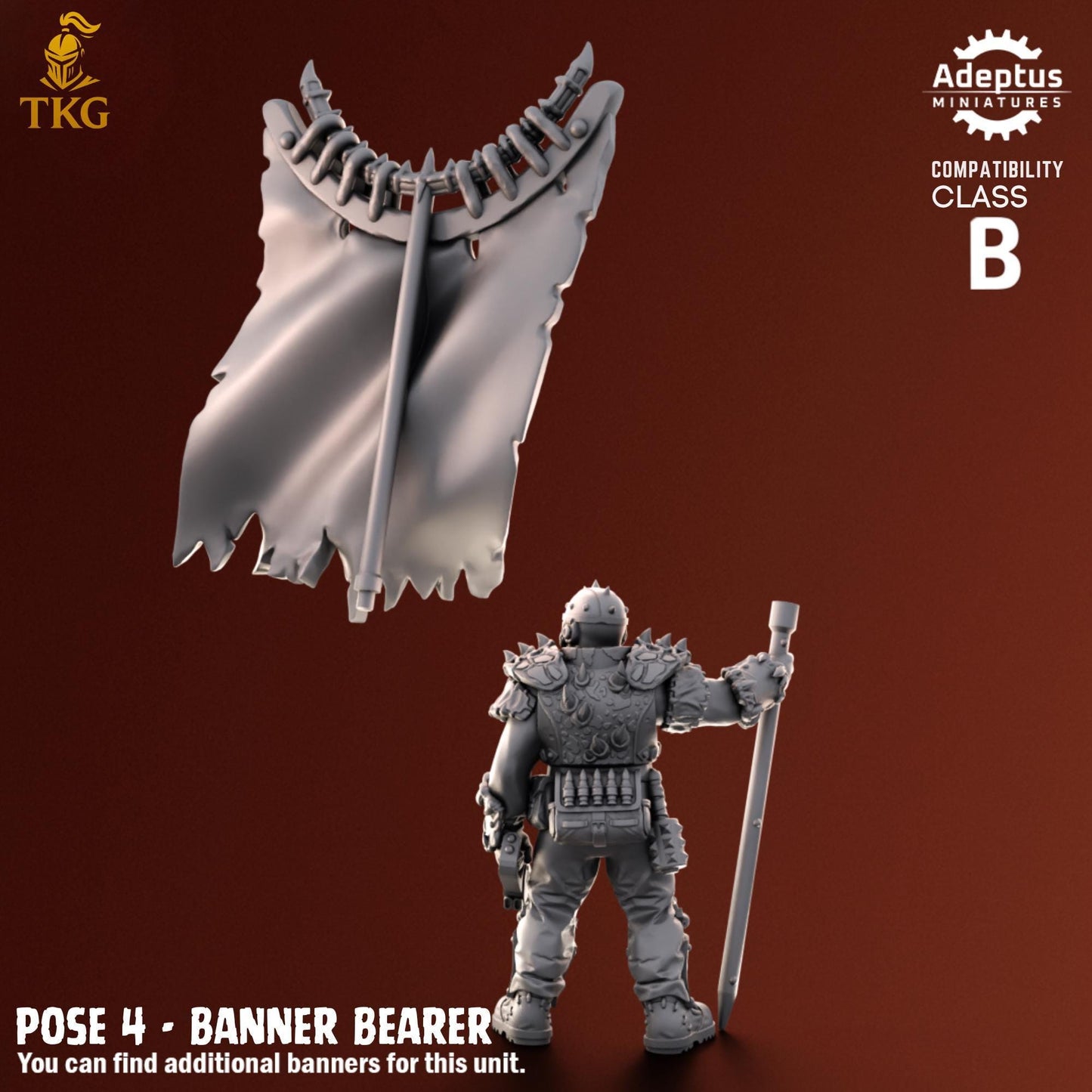 Rotmark Legion Command Squad by Adeptus Miniatures | 3D printed Tabletop Miniatures