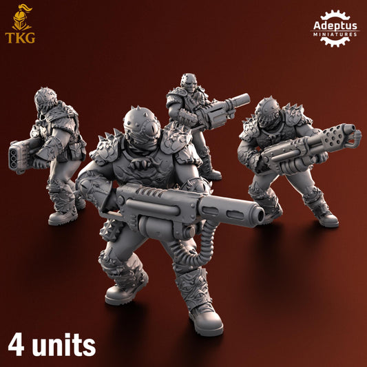 Rotmark Legion Special Weapons Team by Adeptus Miniatures | 3D printed Tabletop Miniatures