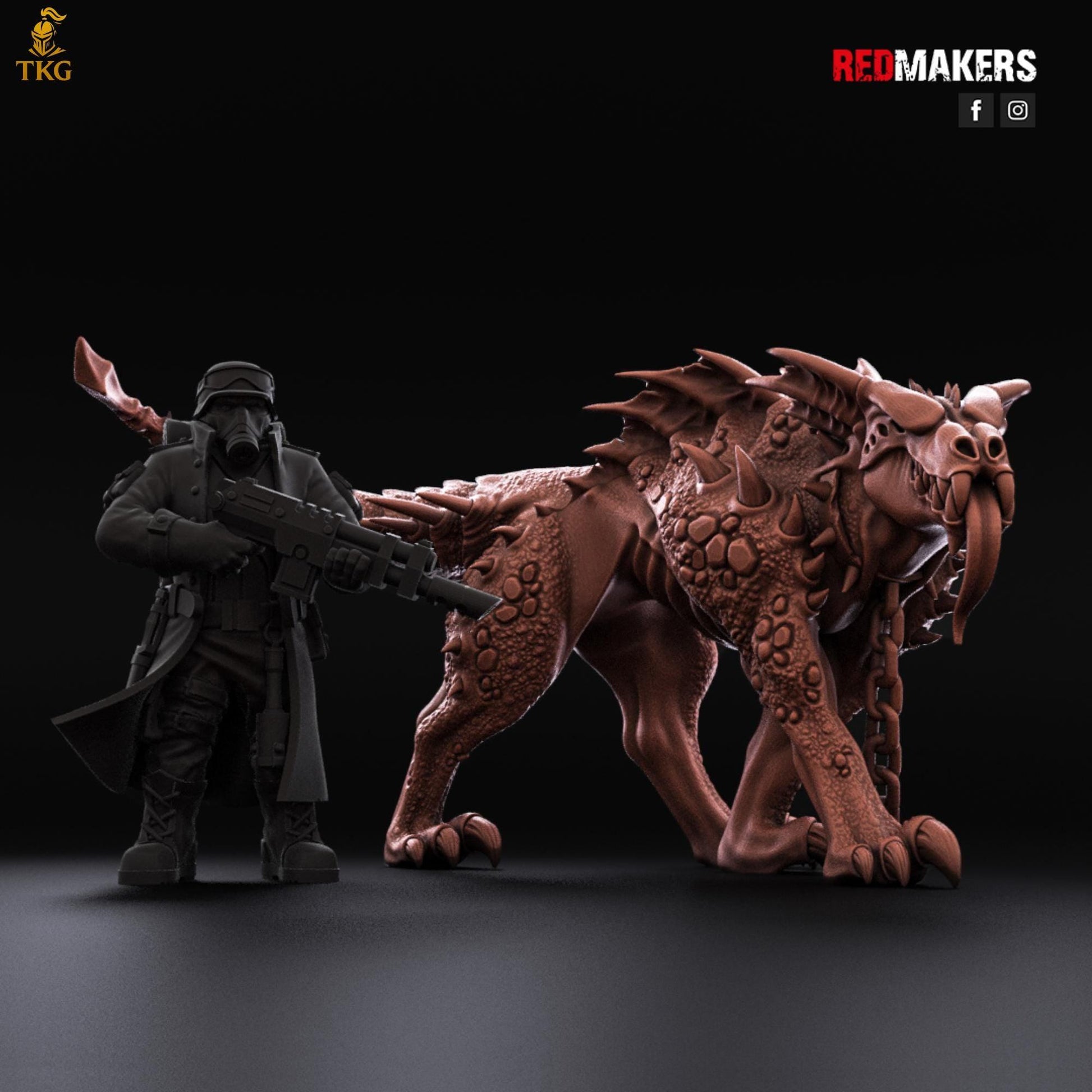 Hell Hounds Demons by RedMakers | 3D Printed Tabletop Miniatures