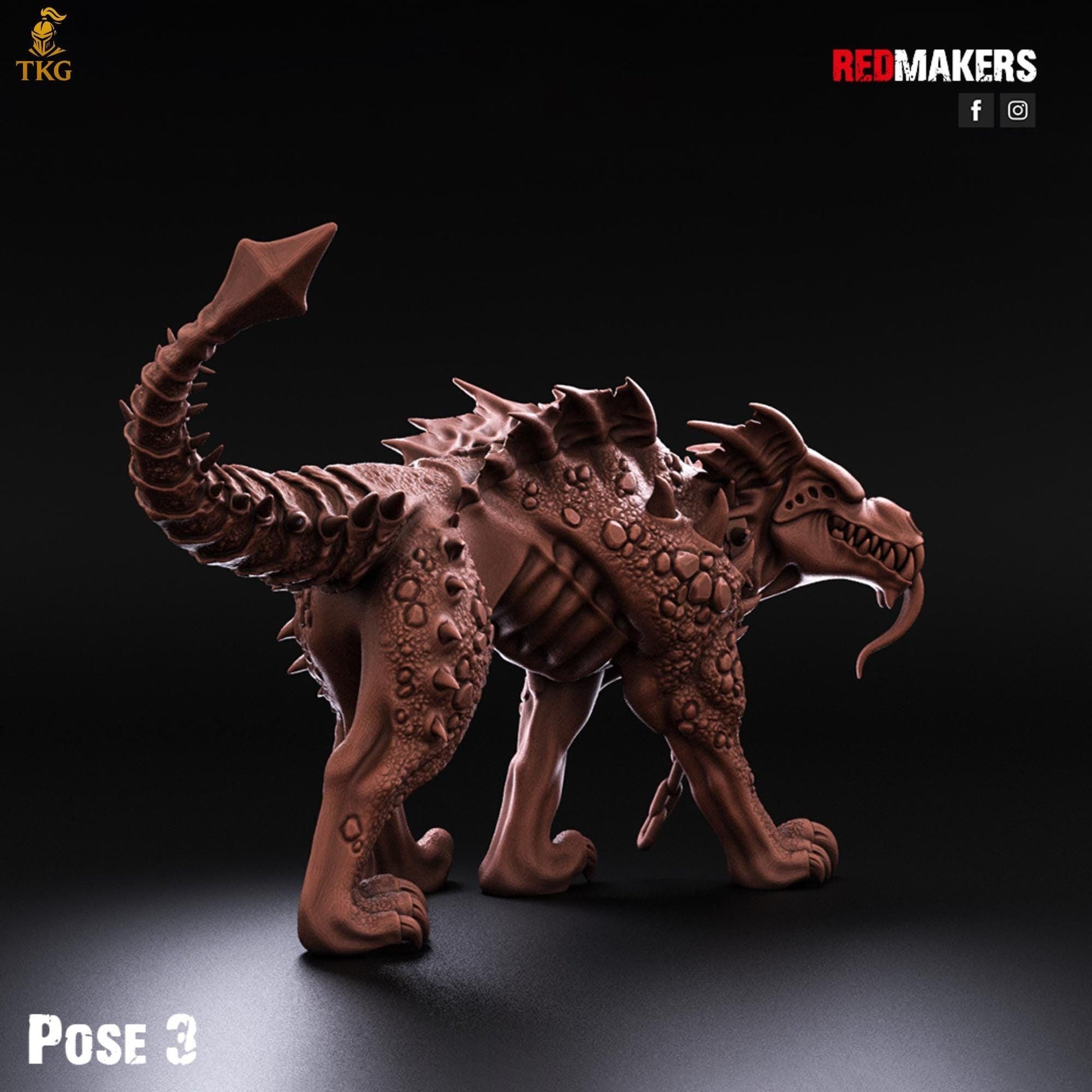 Hell Hounds Demons by RedMakers | 3D Printed Tabletop Miniatures