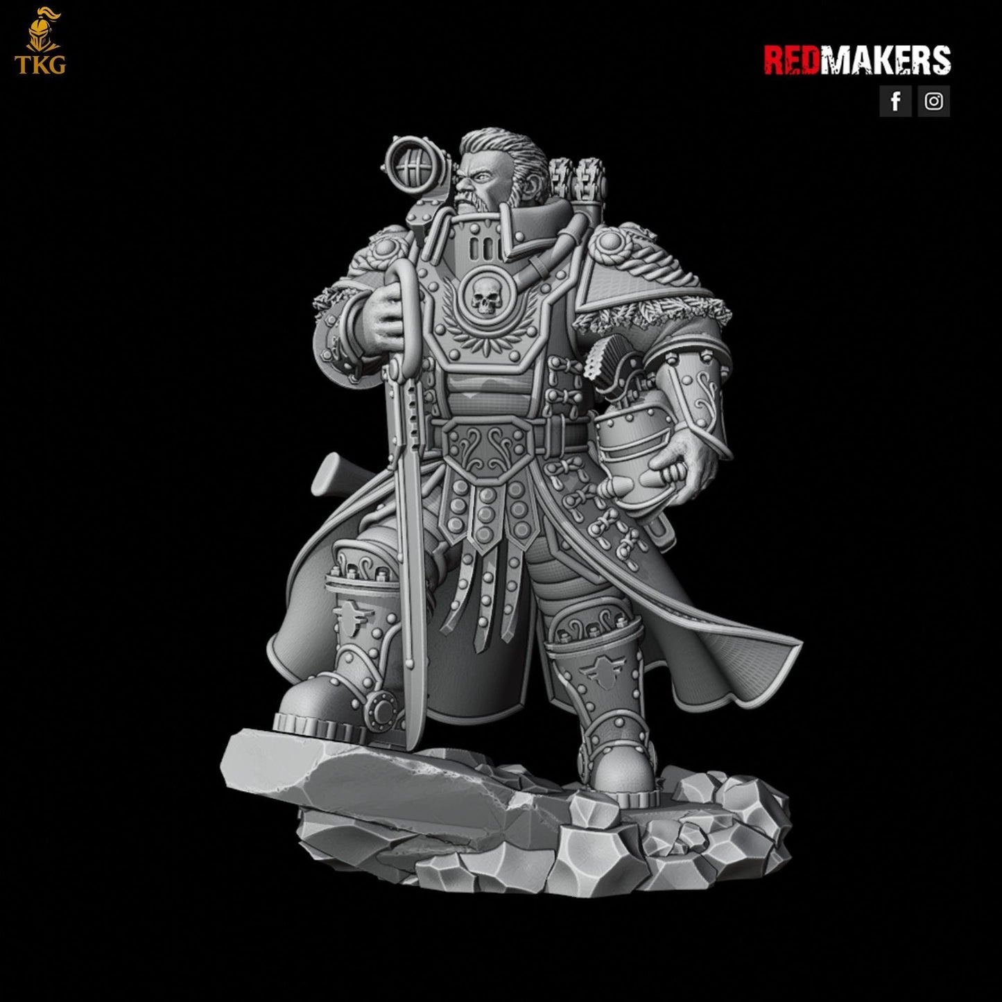Solar Guard - Officer of the Imperial Force by Red Makers | 3D printed Tabletop Miniatures