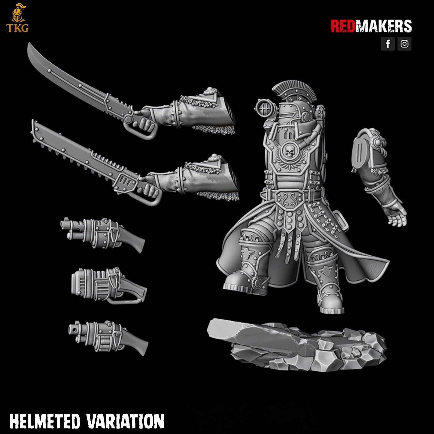 Solar Guard - Officer of the Imperial Force by Red Makers | 3D printed Tabletop Miniatures