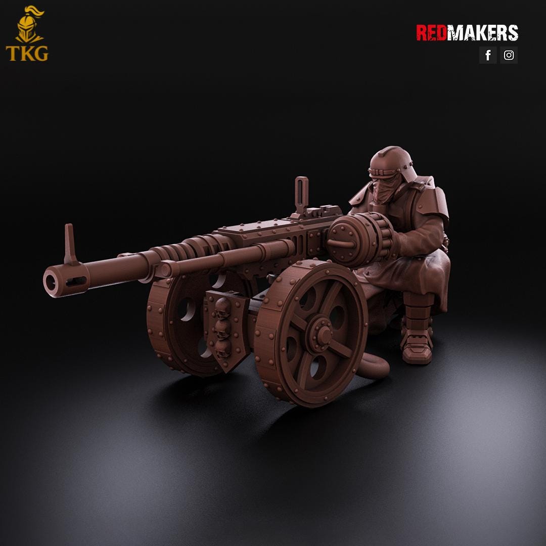 Death Division - Heavy Support Squad by Red Makers | 3D printed Tabletop Miniatures