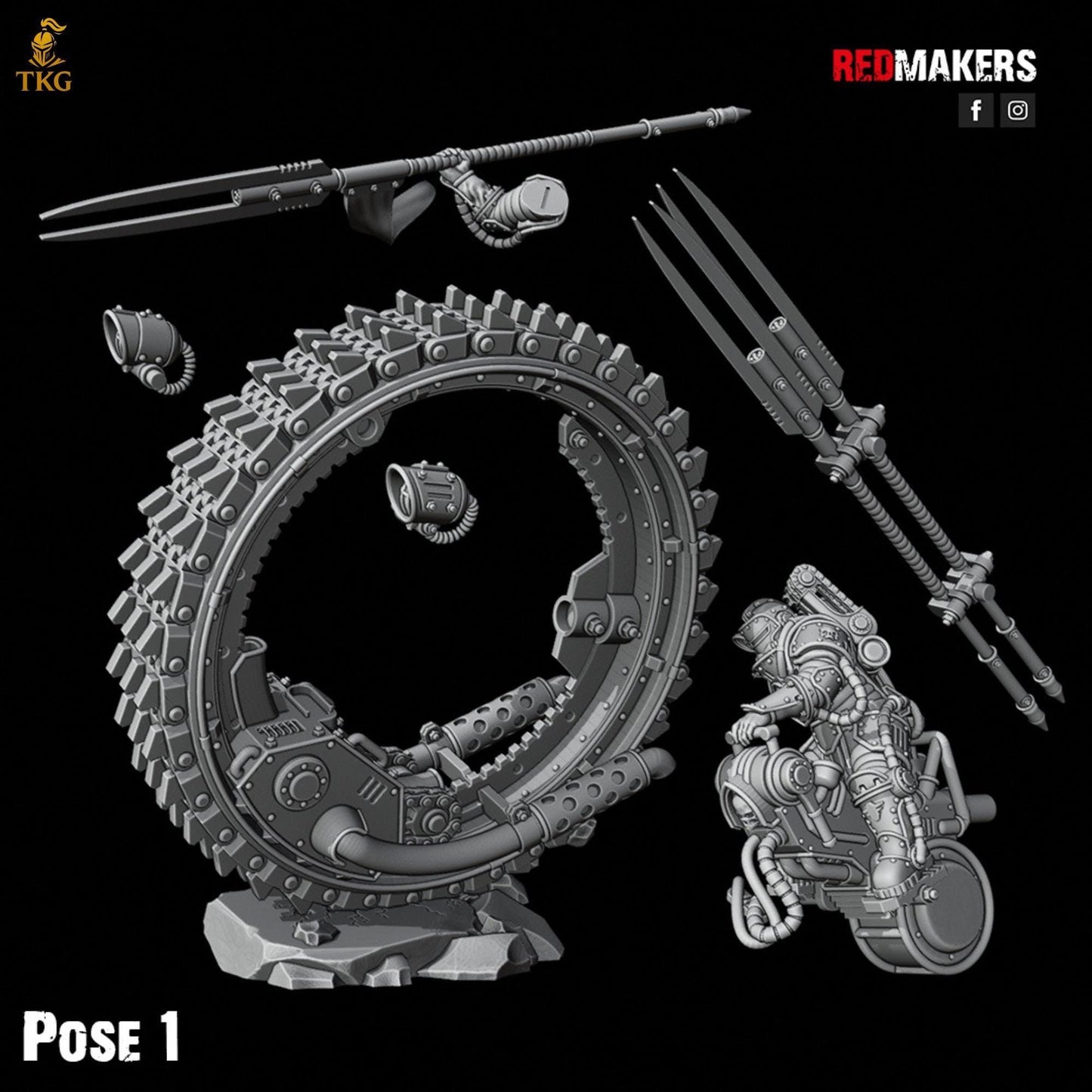 Riders of the Imperial Force by Red Makers | 3D printed Tabletop Miniatures