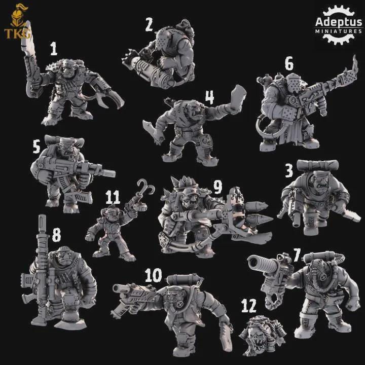 Da Snikkas Kill Squad by Adeptus Miniatures | 3D printed Tabletop Miniatures