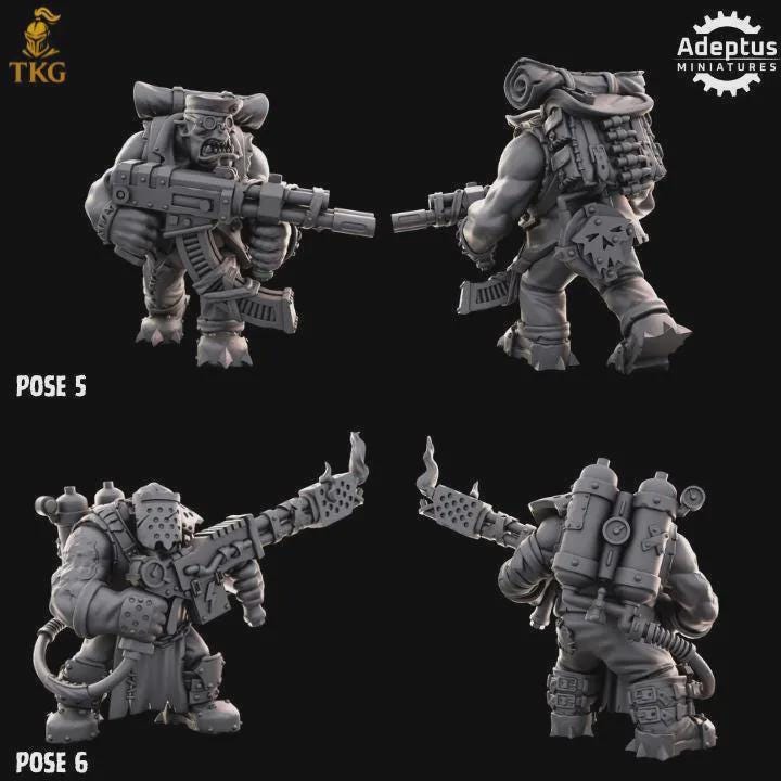 Da Snikkas Kill Squad by Adeptus Miniatures | 3D printed Tabletop Miniatures